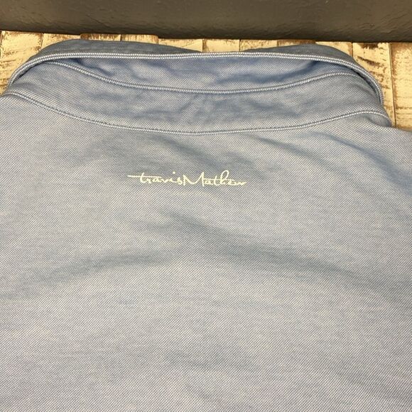 Travis Mathew Light Blue Shirt colonial patch men’s large - Picture 5 of 7